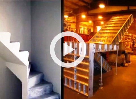 Video de Escalera de concreto construida con formaletas
