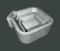 Square Hot Tub with Seat & Steps